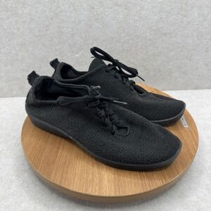 Arcopedico Knit Walking Sneakers Size 40 Black Comfortable Travel Shoes